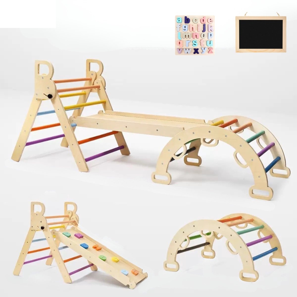 Houten Klimrek 3-in-1