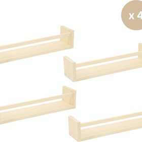 Wandplanken Keukenrek Set van 4 1
