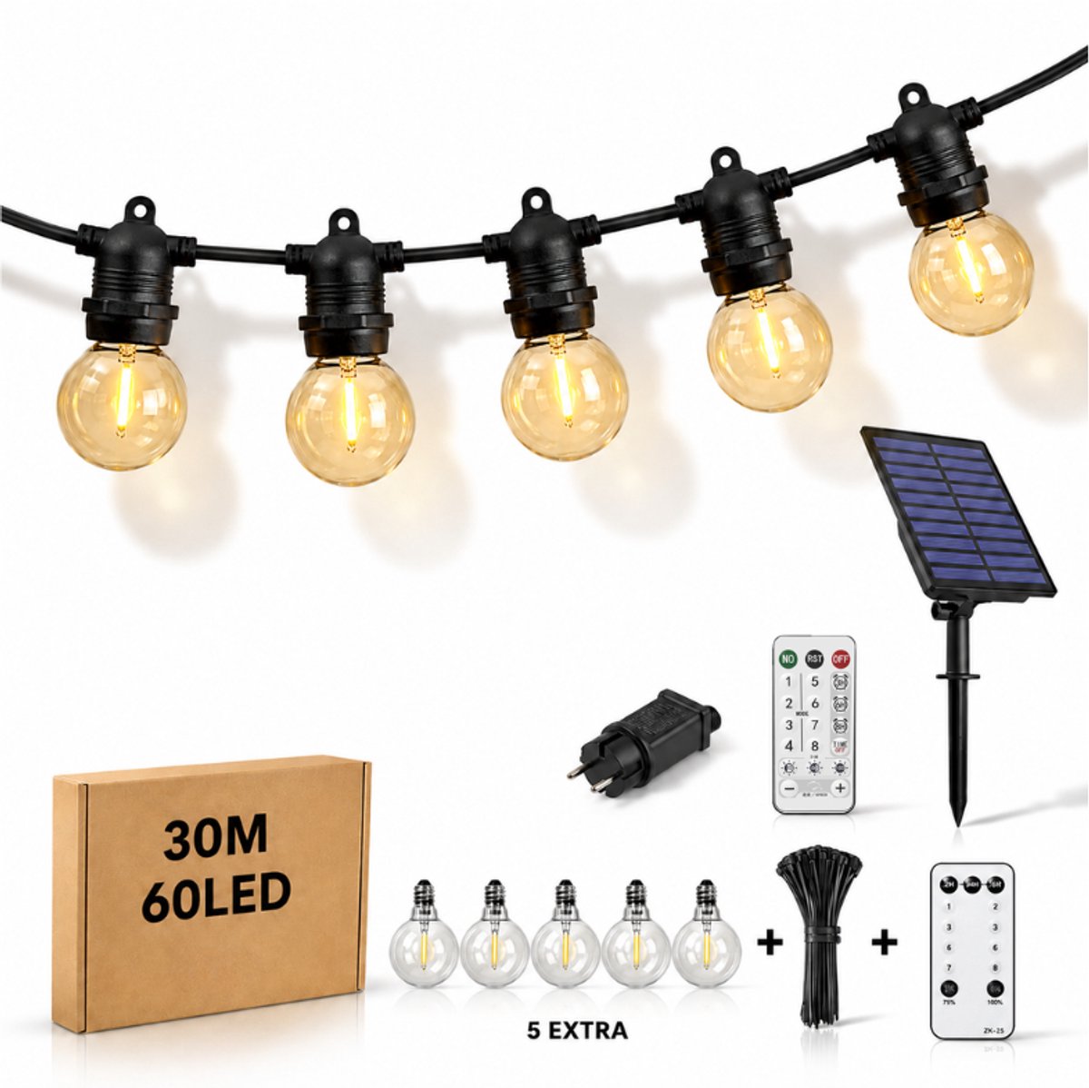 Solar Lichtsnoer 30m