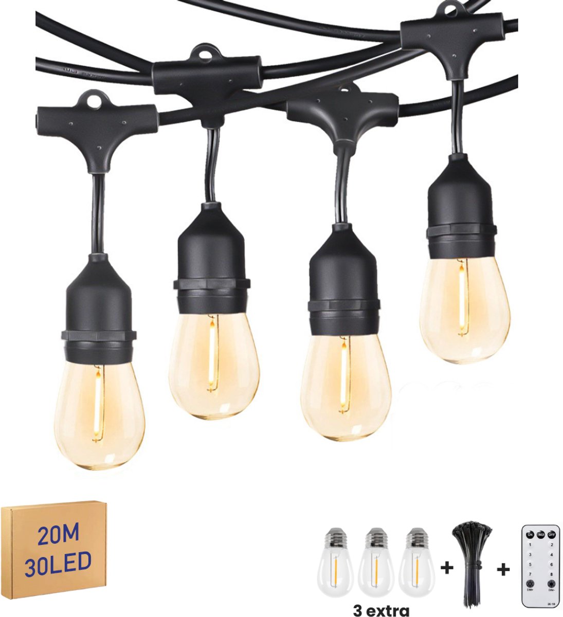 Buiten Lichtsnoer 20m IP65