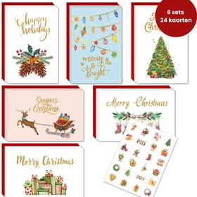 Kerstkaarten Set 1