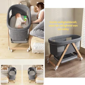 3-in-1 Natuurlijk Babybed 4