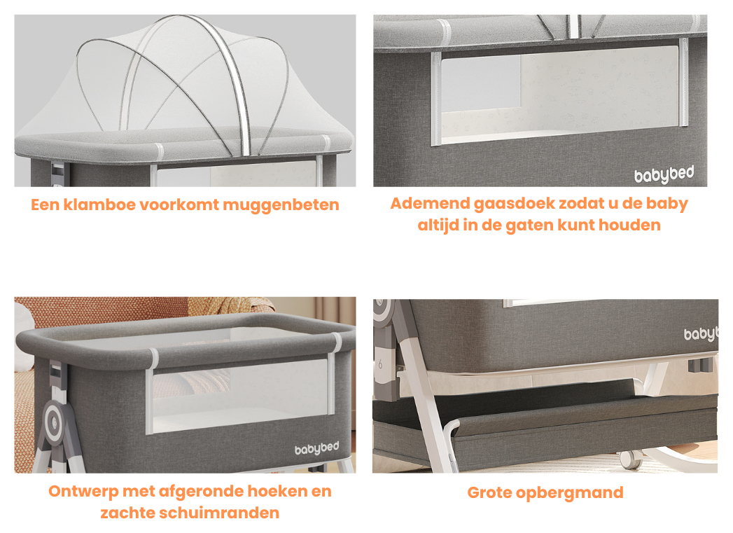 4-in-1 Multifunctioneel Babybed 5