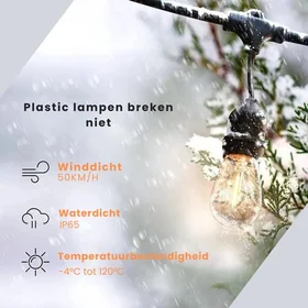 Buiten Lichtsnoer 20m IP65 4