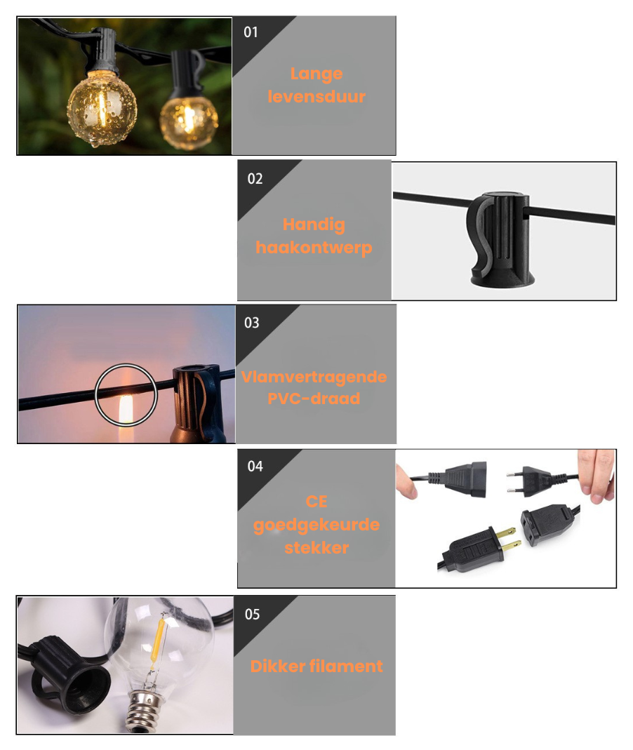 Buiten lichtsnoer 4