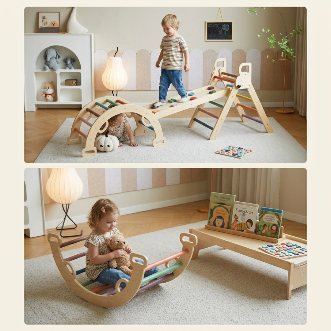 Houten Klimrek 3-in-1 2