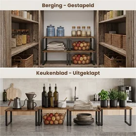 Keukenkast Opbergrek Set van 4 4