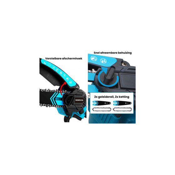 Norvix Mini-Kettingzaag 6 Inch 3