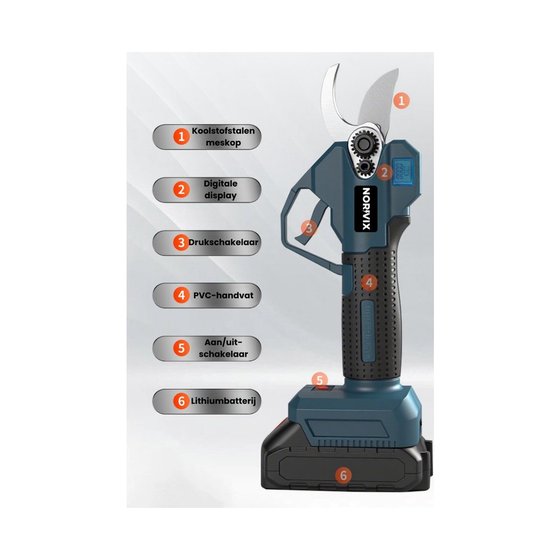 Norvix Elektrische Snoeischaar 28 mm 2